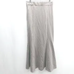 ◇ Θ◎●未使用● classicalelf ウエストゴム マキシ フレアー スカート サイズM グレージュ レディース E  【1409100034264】