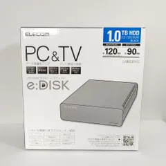 新品未開封 エレコム PC\u0026TV e:DISK ELP-CED010UBK