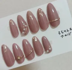 【サイズオーダー】 リングネイル　指輪ネイル　ワンカラーネイル　オフィスネイル　ネイルチップ