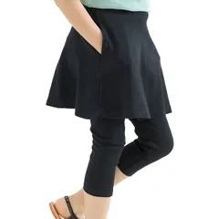 Bee【♪クーポン利用で20％OFF♪】7分丈レギンス付きスカート◇ブラック◇子供服 キッズ 女の子 ガールズ 100 110 120 130 140 150