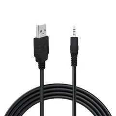 【大安売り】USB 3.5mm 変換ケーブル 1m SLEIJAOOE.N 充電ケーブル ミニプラグ USB2.0 Bluetoothレシーバー トランスミッタ ワイヤレスヘッドホン イヤホンなど対応 AUX端子 充電用コード