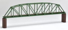 Nゲージ KATO 複線トラス鉄橋248mm 緑 昔のレイアウト風 廃盤品 2