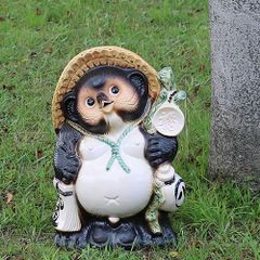 たぬき剥製置き物 縁起物 - メルカリ