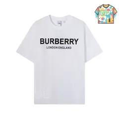 【今日特価】BURBERRY logo プリント丸首 T-1