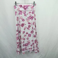 ◇ ◎ Θ PROPORTION BODY DRESSING 花柄 ロング丈 フレア スカート サイズS ピンク レディース E  【1503040001338】