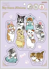 【中古】シール・ステッカー ぬいぐるみ ビッグクリアステッカー 「mofusand×サンリオキャラクターズ」