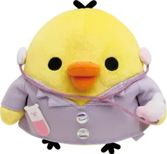 【特価商品】キイロイトリ あつめてぬいぐるみ (ドクター) 12×15.5×12cm カラフルドクター 6才以上 リラックマ マスコット ぬいぐるみ サンエックス(San-X) MO43001