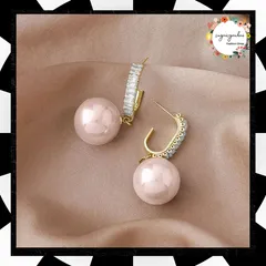 大ぶりピアス 大粒 フェイクパール ピアス おしゃれ 耳飾り 結婚式 披露宴 アクセサリー 発表会 演奏会 揺れる プチプラ ジュエリー ビジュー 上品 清楚 キラキラ 大人 女性 派手 個性的 真珠 韓国 シンプル ラインストーン 84QIYOU-009