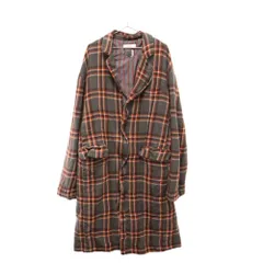 FACETASM (ファセッタズム) 22AW SHURUNKEN CHESTER COAT TOF-CO-M02 チェックチェスターコート グレー/オレンジのサムネイル