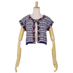 美品 ルネ Rene ジャケット ショートスリーブ ミックスツイード アウターのサムネイル