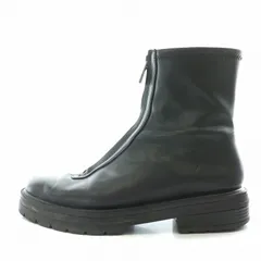 ルタロン Le Talon GRISE 23AW UTILITYセンタージップショートブーツ 厚底 フェイクレザー M 黒 ブラック 23193820574430 /BB ■SH ■OF