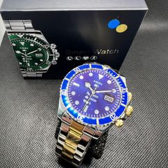 スマートウォッチ AW12 ブルー ゴールド MON Bluetooth
