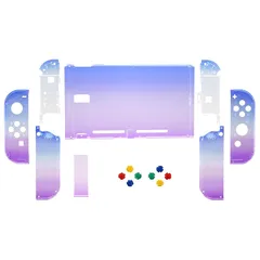 【新着商品】eXtremeRate Switchに対応用DIY交換ケース（カスタムシェル付きSwitch本体ではない、本体は付属されません）Switchコンソールに対応用バックプレート、NSに対応用ジョイコンホルダーハンドルコントローラーハウジング、フルボ 1
