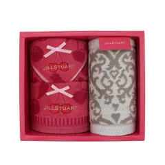 【数量限定】ジルスチュアート(Jill Stuart) タオル美術館JILLSTUART タオルギフトセット ピンク ホワイト タオルハンカチ フェイスタオル 58-3159250