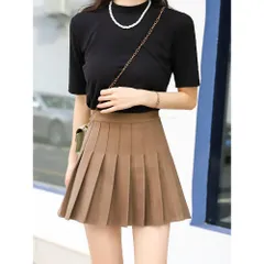 ☆ ライトブラウン ☆ Lサイズ ☆ プリーツスカート ハイウエスト mmpskirt25a プリーツスカート ミニ レディース ミニスカート ミニスカ ショートスカート フレアスカート スカート レディーススカート プリーツ ショート丈 ミニ丈 フレア