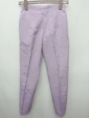 ◇ Θ SENSE OF PLACE URBAN RESEARCH ハイウエスト　タック テーパード　パンツ サイズS パープル レディース P  【1409250016349】