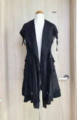極美品　近年タグ　タグ付き✨エイココンドウ　ワンピース　ジレ　バルーン　メッシュ 極美品 近年タグ タグ付き✨エイココンドウ ワンピース ジレ