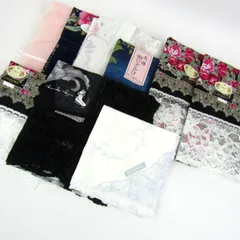 ウェッジウッド/友禅他 ハンカチ ひざかけ 9点セット レース等 ブランド まとめて 大量 小物 レディース Wedgwood etc 【中古】