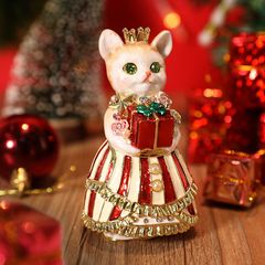EX622 ルル・キャンディ（プリンセスパーティ） ジュエリーボックス 仔猫 ねこ ネコ リングピロー付き お母さん アクセサリーケース リングケース 宝石箱 ギフト 誕生日プレゼント ギフトボックス入り PICALS ピカルス ピィアース mer12