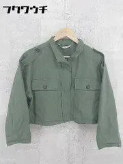 ◇ ZARA ザラ ショート ジップアップ 長袖 ジャケット サイズS カーキ レディース 【中古】 【1002800690817】