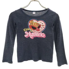 HYSTERIC GLAMOUR MINI ヒステリックグラマーミニ 長袖 Tシャツ 120 ネイビー ロンT キッズ 古着