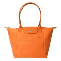 新品 ロンシャン LONGCHAMP トートバッグ ル プリアージュ グリーン ショルダーバッグ Lサイズ オレンジ