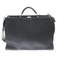 FENDI (フェンディ) PEEKABOO ピーカーブー ハンド ショルダーバッグ ブラックのサムネイル