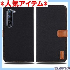 Viesa 新型モデル デニム デザイン ケース 手帳型 OPPO Reno3 A CPH2013 Y!Mobile / A002OP UQmobile 対応 OPPO 手帳ケース ブラック 全面保護 ベストデニム材料 カード収納ポケット BLACK 795