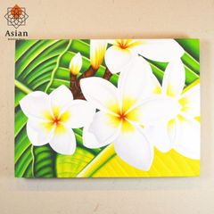 絵画 インテリア 花 アートパネル 花の絵 北欧 ハワイアン 壁掛け 玄関 おしゃれ アート 絵 ハワイ アジアン バリ 40×30 (3)