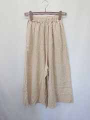 ◇ ●美品● ⊂ Aimoon アイモン ガウチョ パンツ サイズF ベージュ レディース E  【1503040006180】