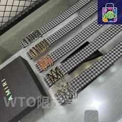 【今日WTO】AMIRI ダブルフェイスレザーベルト-KT02
