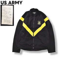 【新品未使用】タグ付きAPFU US ARMY トレーニング　ナイロンジャケット 米軍 ARMY APFU トレーニングジャケット ナイロン 薄手 ブラック