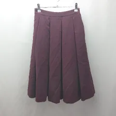◇ ⊇ URBAN RESEARCH 膝下丈 ギャザー 無地ギャザースカート サイズone ボルドー系 レディース E  【1507030008819】