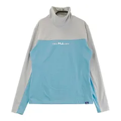 サイズ：L FILA GOLF フィラゴルフ  ハイネック長袖Tシャツ  ブルー系 [240101315618]# ゴルフウェア レディース ストスト