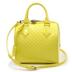 【LOUIS VUITTON ルイヴィトン】スピーディ・キューブ PM バッグ ダミエ・ファセット イエロー M48902