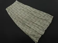 新品 RETRO GIRL レトロガール 花柄 マーメイド スカート sizeF/緑 ■■ レディース