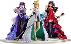 【中古】(非常に良い)「Fate/stay night」 ~15th Celebration Project~ セイバー 遠坂凛 間桐桜 ~15th Celebration Dress Ver.~ Premium Box 1/7スケール ABS&PVC製