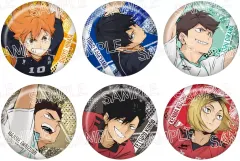 【中古】バッジ・ビンズ 全6種セット 「ハイキュー!! シャインシリーズ キラキラ缶バッジ」