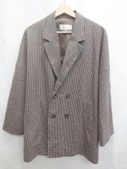◇ ⊇ ROPE PICNIC ロペピクニック チェック 長袖 ジャケット サイズ38 ブラウン系 マルチ レディース P  【1409250006692】