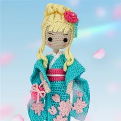 着せ替えできる　あみぐるみお人形　女の子 59024ee20dd421f3b19ce6663a1fa1