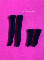 Jardin vinegar 新品ブラック靴下２個セット　ネオブライスサイズ♡