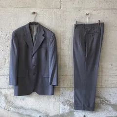 美品ポールスチュアートPaul Stuartグレーストライプセットアップ