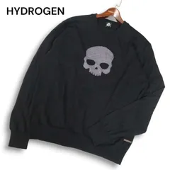 ★正規品★美品★5万★ HYDROGEN ハイドロゲン　スカル刺繍パーカー S ルーマニア製 ★ 定価約5万円□ハイドロゲン ダウンベスト ジャケット XLサイズ ドクロ