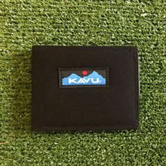 【訳アリ品】KAVU Yukon Wallet カブー ユーコンウォレット スリム財布 ブラック 二つ折り