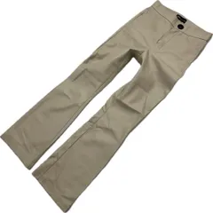 ZARA ☆ フェイクレザー ストレッチ ブーツカット パンツ ベージュ レディース XS モード ストリート ギャル ファッション ザラ■S1028