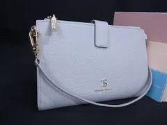■新品■未使用■ Samantha Thavasa サマンサタバサ レザー バッグ用 ショルダーウォレット 斜め掛け 肩掛け グレー系 FP2522のサムネイル