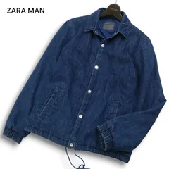ZARA MAN ザラ マン 秋冬 中綿★ デニム コーチ ジャケット Sz.S メンズ