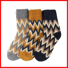 【人気商品】男性 くつした 室内靴下 冬用 ルームソックス 部屋 おしゃれ 暖かい靴下 スキー 零下防寒・三重保温 綿ウール 裏起毛 極厚手 あったかソックス 極暖ソックス 冬 メンズ 24-28cm（3足/5足セット） 靴下 [Yazon]