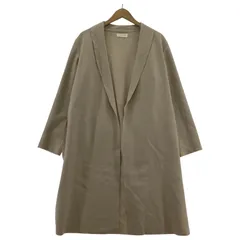 【美品】RIVE DROITEリヴドロワ/薄手ロングスプリングコート羽織り綿上品 リヴドロワ《上品なカラーが魅力》とろみテトロンリバーコート