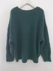 ◇ classicalelf クラシカルエルフ 前後2WAY 長袖 ニット カーディガン サイズM ダークグリーン系 レディース E  【1305120003368】